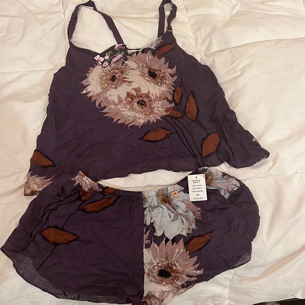 Midnight bakery two piece pajama set. Gorgeous for the fall into winter